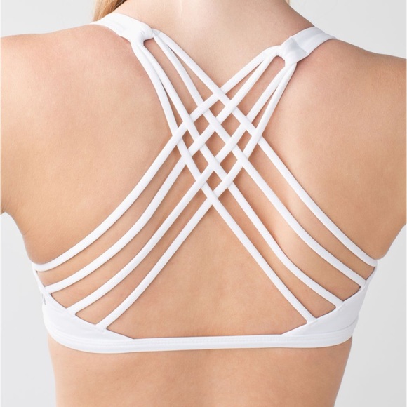 NEW Lululemon Free To Be Bra (Wild) White Light Support Size 6 - Picture 4 of 12